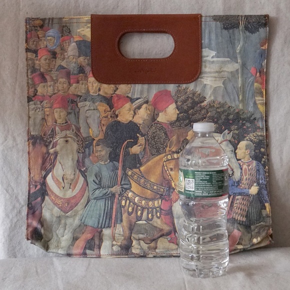 Manifattura di Signa Waxed Cotton Renaissance Print Tote - Picture 3 of 16